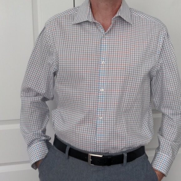 Dress Shirt Bundle ThreeTommy Hilfiger Kenneth Cole Perry Ellis sz 16.5 34/35 - Picture 12 of 12